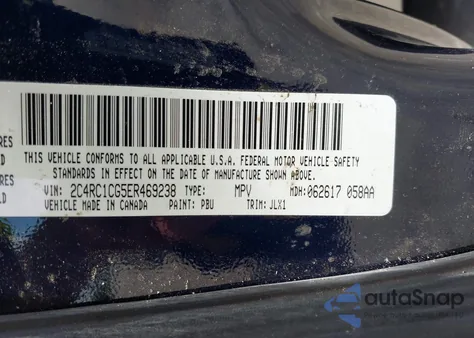 2014 Chrysler Town & Country Touring-L 30Th Anniversary from USA, damaged, VIN 2C4RC1CG5ER469238